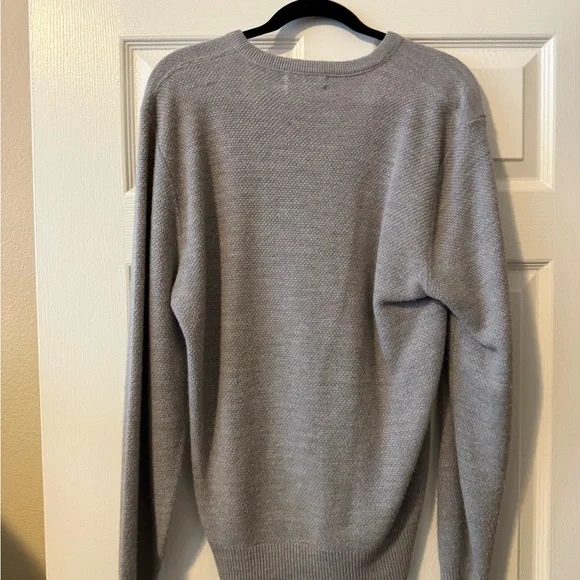 EUC Christian Dior XL Gray V-Neck Sweater